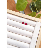 2.05 Ct.Tw.Total Carat Weight Ruby Pair from Mozambique Life Style