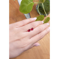 2.06&nbsp;Ct.Tw.Total Carat Weight Ruby Pair from Mozambique Life Style