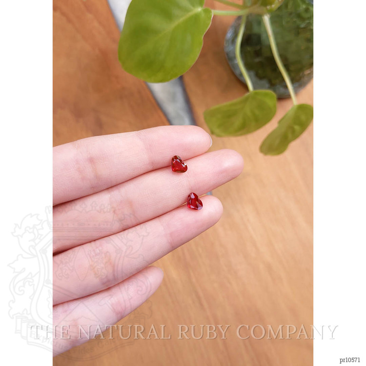 2.06 Ct.Tw. Ruby Pair from Mozambique
