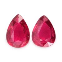 1.97 Ct.Tw.Total Carat Weight Ruby Pair from Mozambique Video