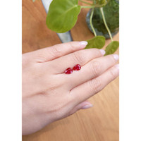 1.97 Ct.Tw.Total Carat Weight Ruby Pair from Mozambique Life Style