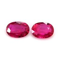 1.85&nbsp;Ct.Tw.Total Carat Weight Ruby Pair from Mozambique Video