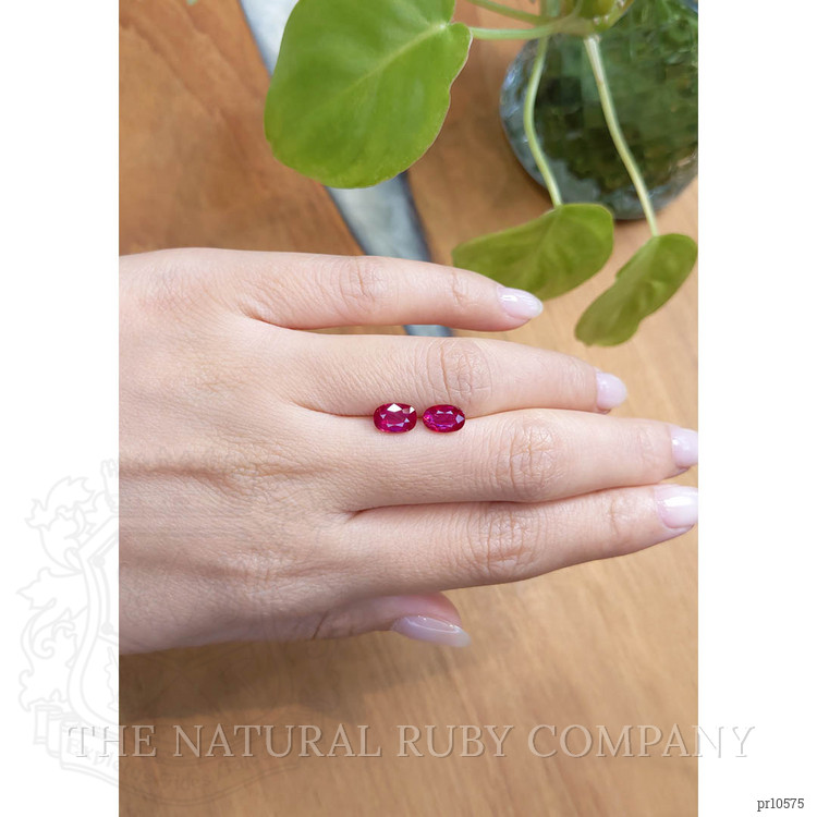2.29 Ct.Tw. Ruby Pair from Mozambique