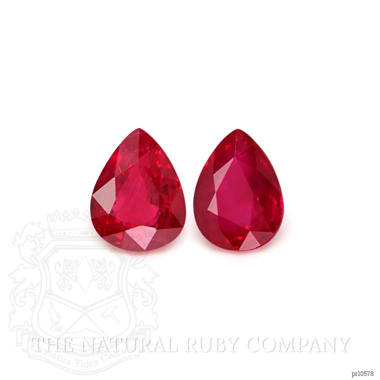 4.18 Ct.Tw. Ruby Pair from Mozambique