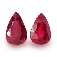3.49 Ct.Tw.Total Carat Weight Ruby Pair from Mozambique Video