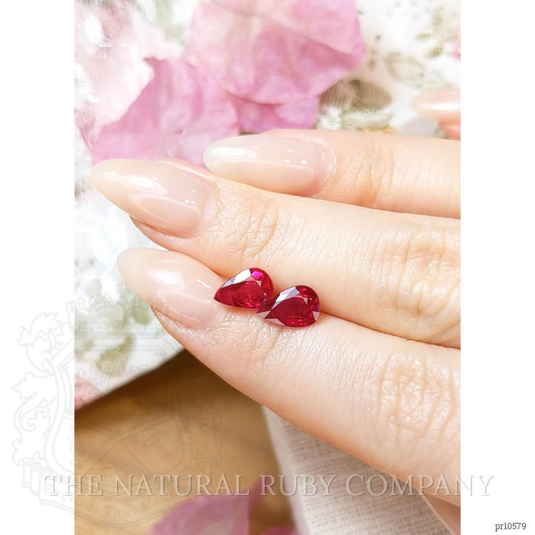 3.49 Ct.Tw. Ruby Pair from Mozambique