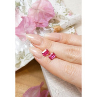 1.79 Ct.Tw.Total Carat Weight Ruby Pair from Mozambique Life Style