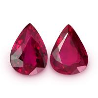 2.52 Ct.Tw.Total Carat Weight Ruby Pair from Mozambique Video
