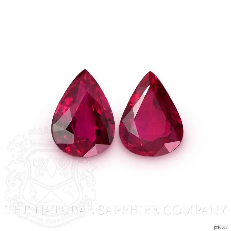 2.52 Ct.Tw. Ruby Pair from Mozambique