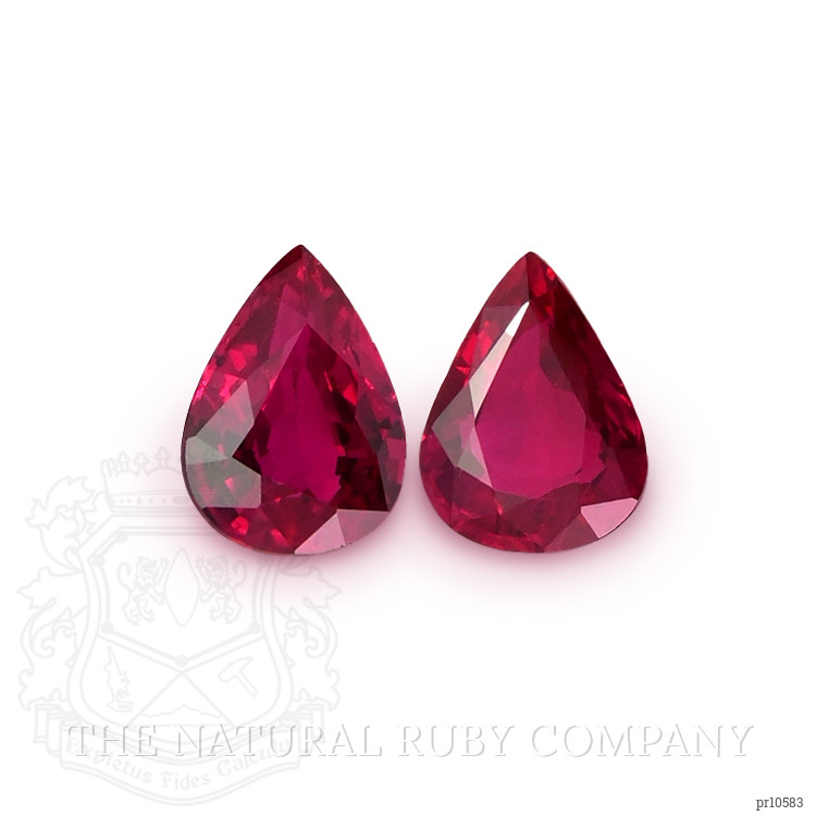 2.52 Ct.Tw. Ruby Pair from Mozambique