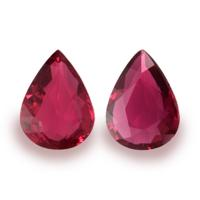 2.26 Ct.Tw.Total Carat Weight Ruby Pair from Mozambique Video