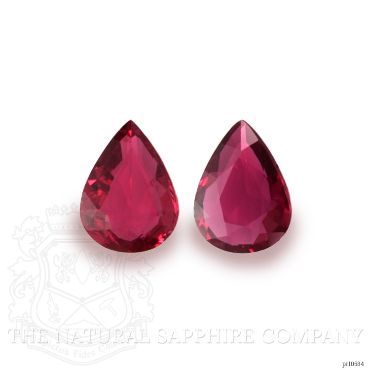 2.26 Ct.Tw. Ruby Pair from Mozambique