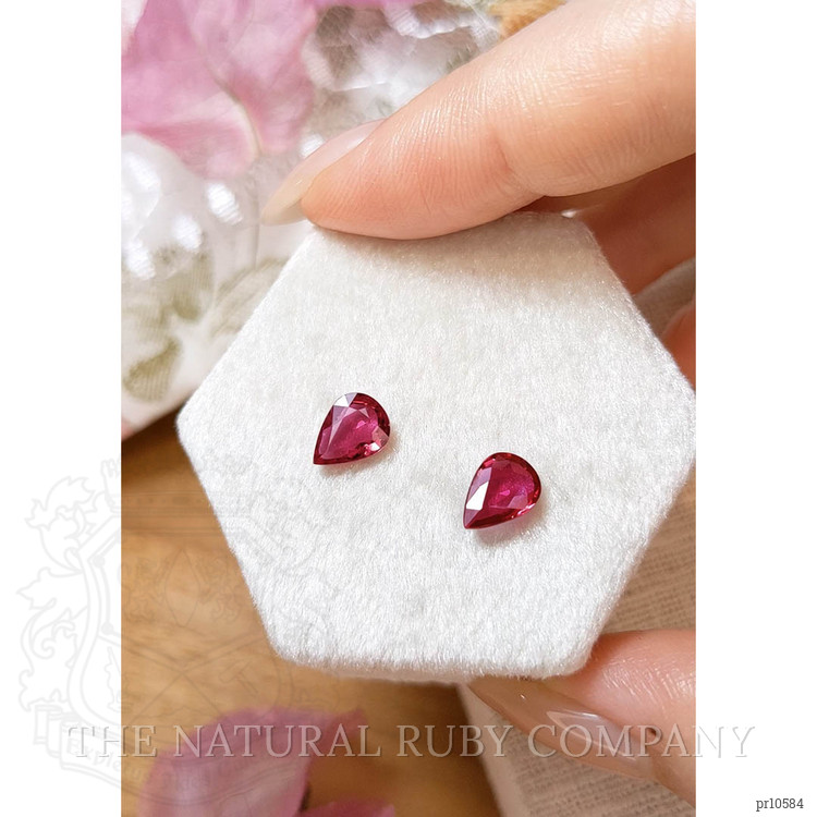2.26 Ct.Tw. Ruby Pair from Mozambique