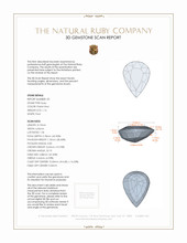 2.26&nbsp;Ct.Tw.Total Carat Weight Ruby Pair from Mozambique 3 D Scan Report
