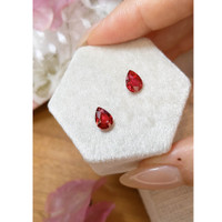 2.13 Ct.Tw.Total Carat Weight Ruby Pair from Mozambique Life Style