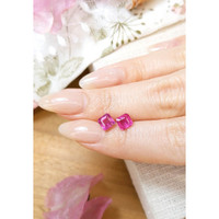 2.22 Ct.Tw.Total Carat Weight Ruby Pair from Mozambique Life Style