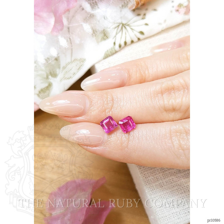 2.22 Ct.Tw. Ruby Pair from Mozambique