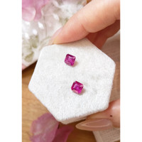 2.22 Ct.Tw.Total Carat Weight Ruby Pair from Mozambique Life Style