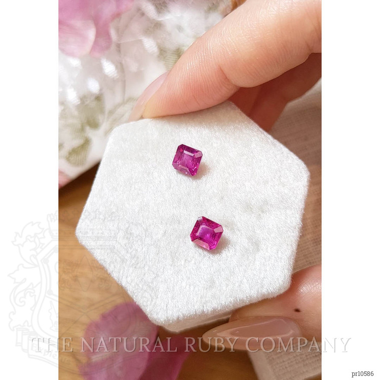 2.22 Ct.Tw. Ruby Pair from Mozambique