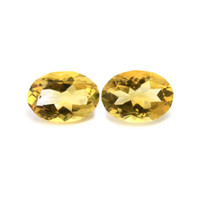 10.22 Ct.Tw.Total Carat Weight Citrine Pair from Brazil Video