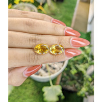 10.22 Ct.Tw.Total Carat Weight Citrine Pair from Brazil Life Style