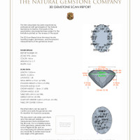 10.22 Ct.Tw.Total Carat Weight Citrine Pair from Brazil 3 D Scan Report