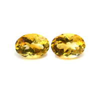 11.01 Ct.Tw. Oval Citrine Pair