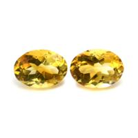 11.01 Ct.Tw.Total Carat Weight Citrine Pair from Brazil Image