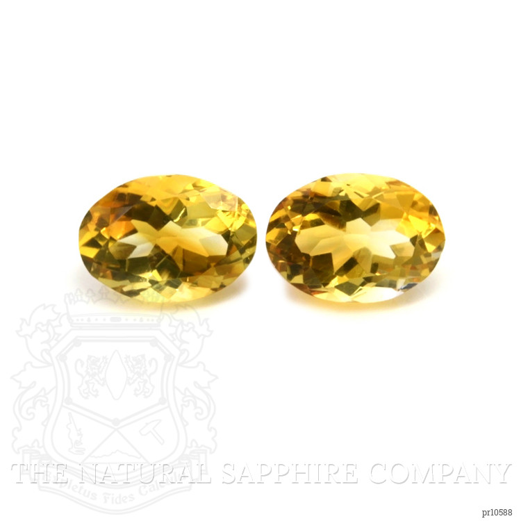 11.01 Ct.Tw. Citrine Pair from Brazil