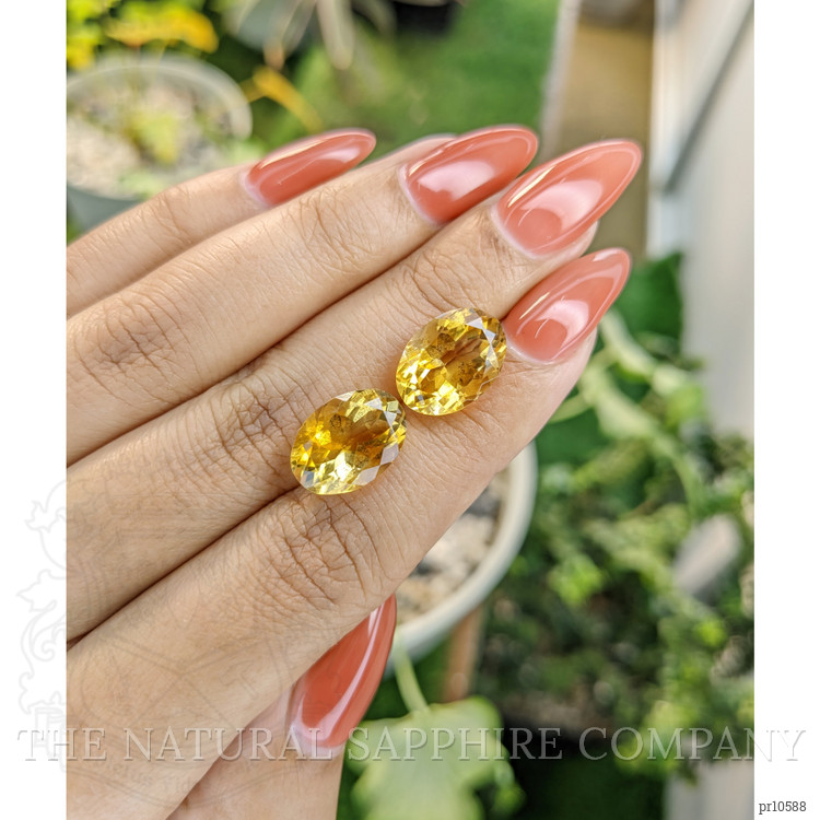 11.01 Ct.Tw. Citrine Pair from Brazil