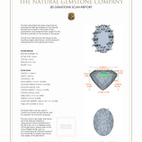 11.01 Ct.Tw.Total Carat Weight Citrine Pair from Brazil 3 D Scan Report