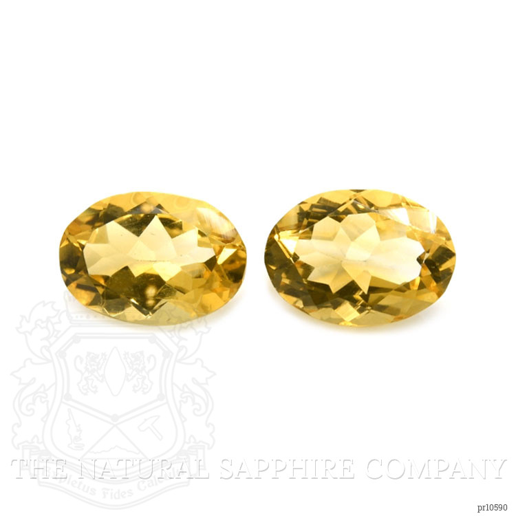 9.65 Ct.Tw. Citrine Pair from Brazil