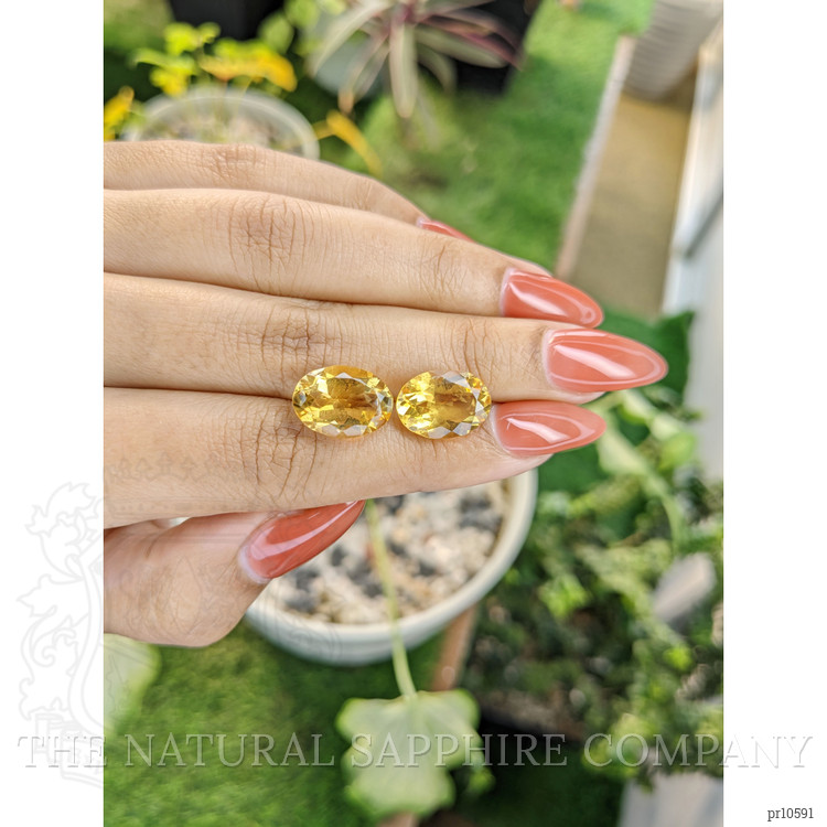 10.01 Ct.Tw. Citrine Pair from Brazil