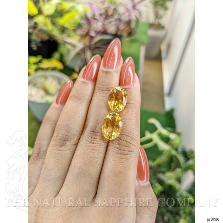 10.01 Ct.Tw. Citrine Pair from Brazil
