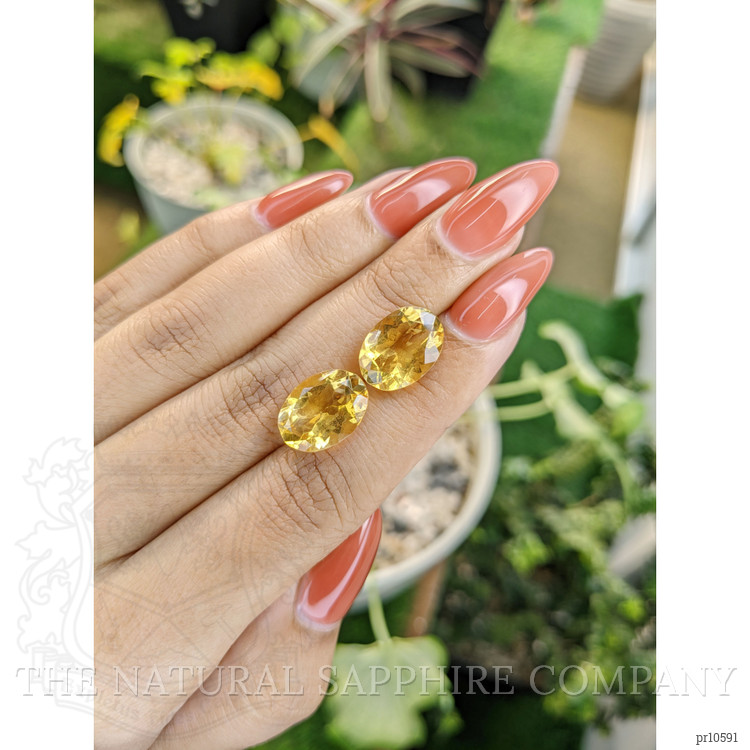 10.01 Ct.Tw. Citrine Pair from Brazil