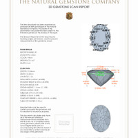 10.01 Ct.Tw.Total Carat Weight Citrine Pair from Brazil 3 D Scan Report