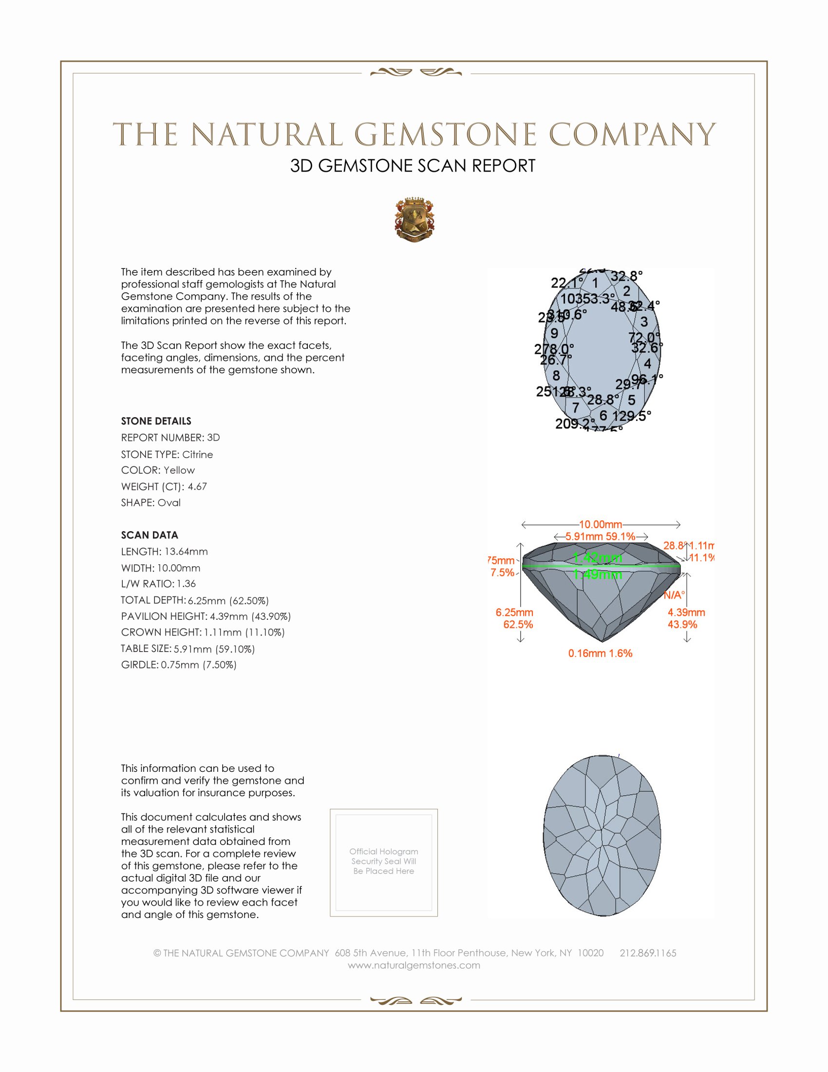 10.01 Ct.Tw. Citrine Pair from Brazil