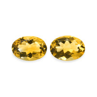 9.58 Ct.Tw. Oval Citrine Pair