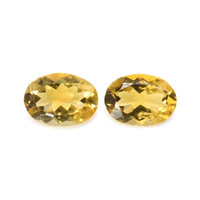 9.32 Ct.Tw.Total Carat Weight Citrine Pair from Brazil Video