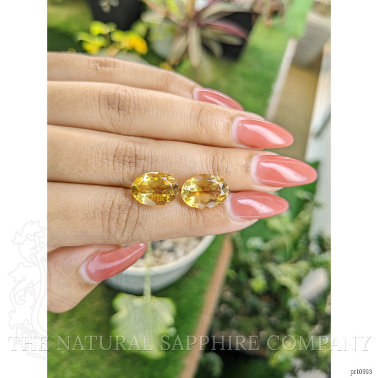 9.32 Ct.Tw. Citrine Pair from Brazil