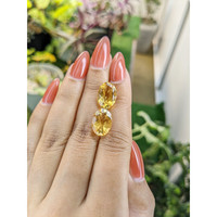9.26 Ct.Tw.Total Carat Weight Citrine Pair from Brazil Life Style