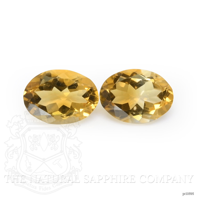 9.80 Ct.Tw. Citrine Pair from Brazil