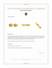 10.17 Ct.Tw.Total Carat Weight Citrine Pair from Brazil Appraisal