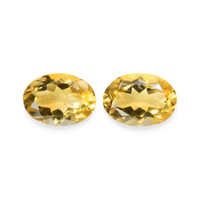 10.17 Ct.Tw.Total Carat Weight Citrine Pair from Brazil Video