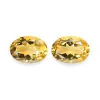 10.17 Ct.Tw.Total Carat Weight Citrine Pair from Brazil Video
