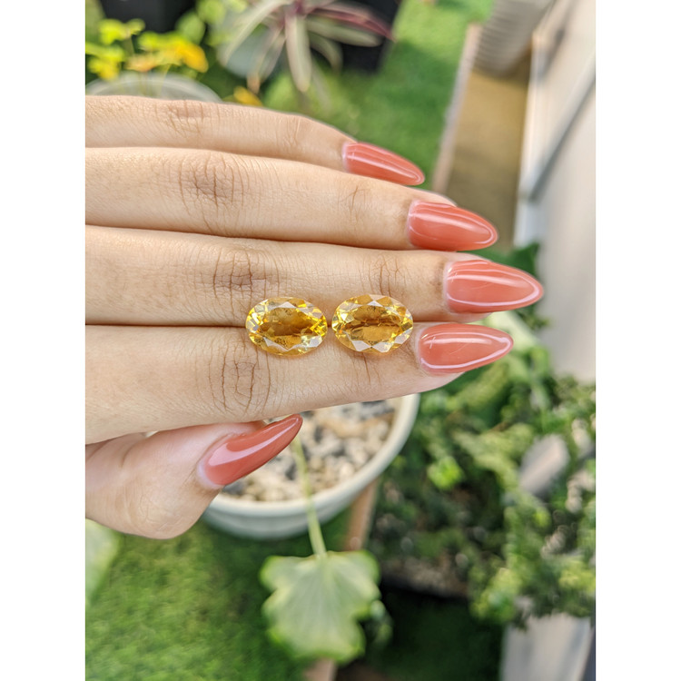10.17 Ct.Tw. Citrine Pair from Brazil