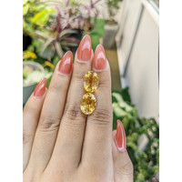 10.17 Ct.Tw.Total Carat Weight Citrine Pair from Brazil Life Style