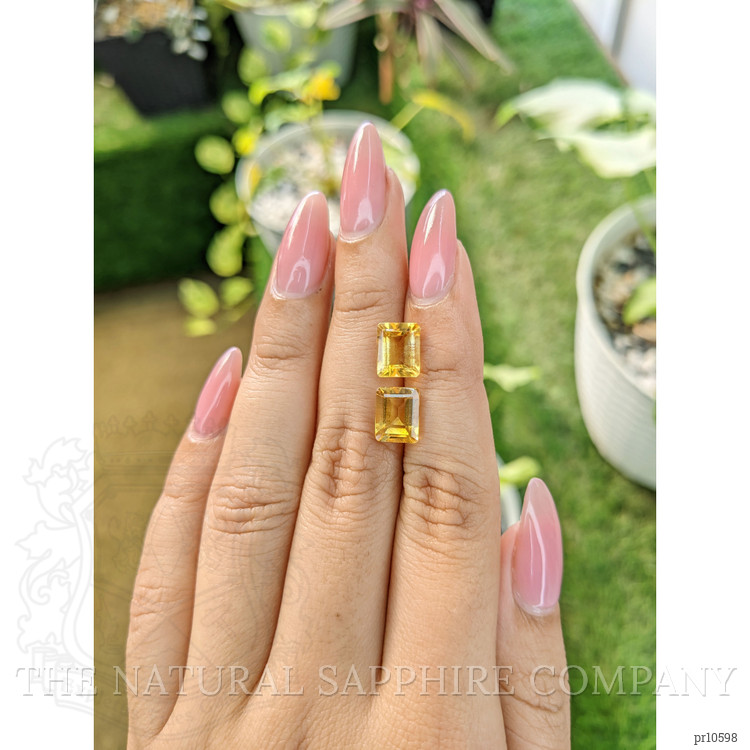 4.39 Ct.Tw. Citrine Pair from Brazil