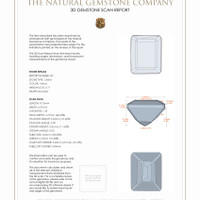 4.39 Ct.Tw.Total Carat Weight Citrine Pair from Brazil 3 D Scan Report