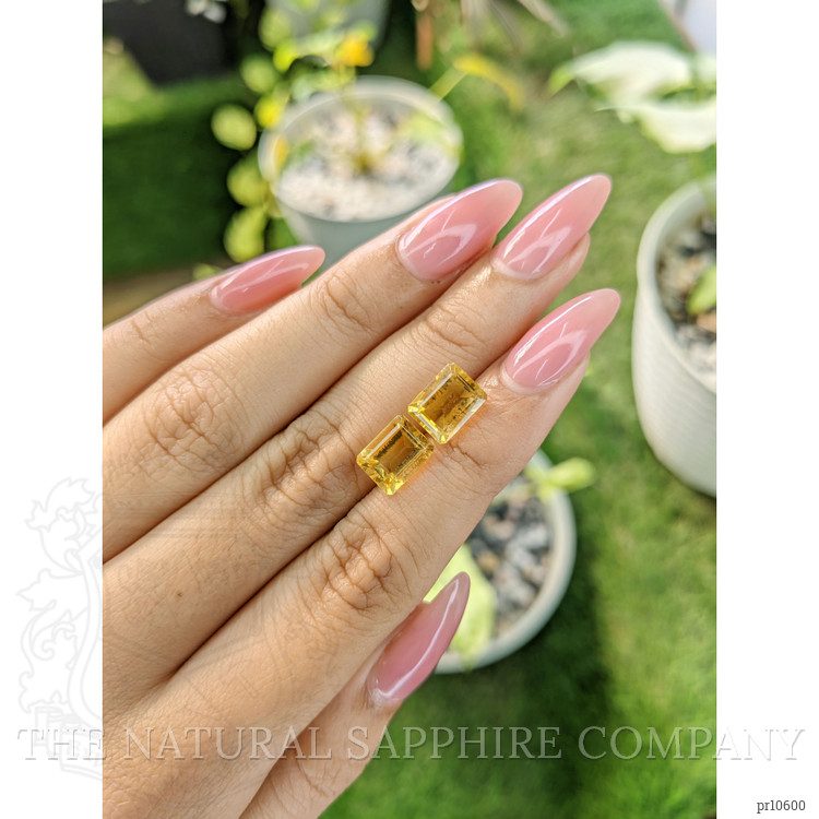 4.96 Ct.Tw. Citrine Pair from Brazil